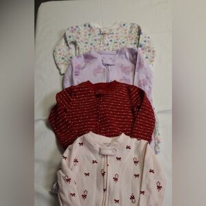 Carter's Kids One Pieces Footies - Red, Pink, Purple, White